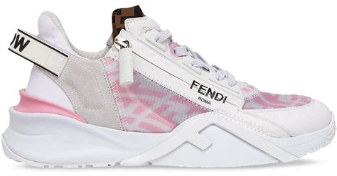 fendi monster sneakers pink|Fendi pink and grey sneakers.